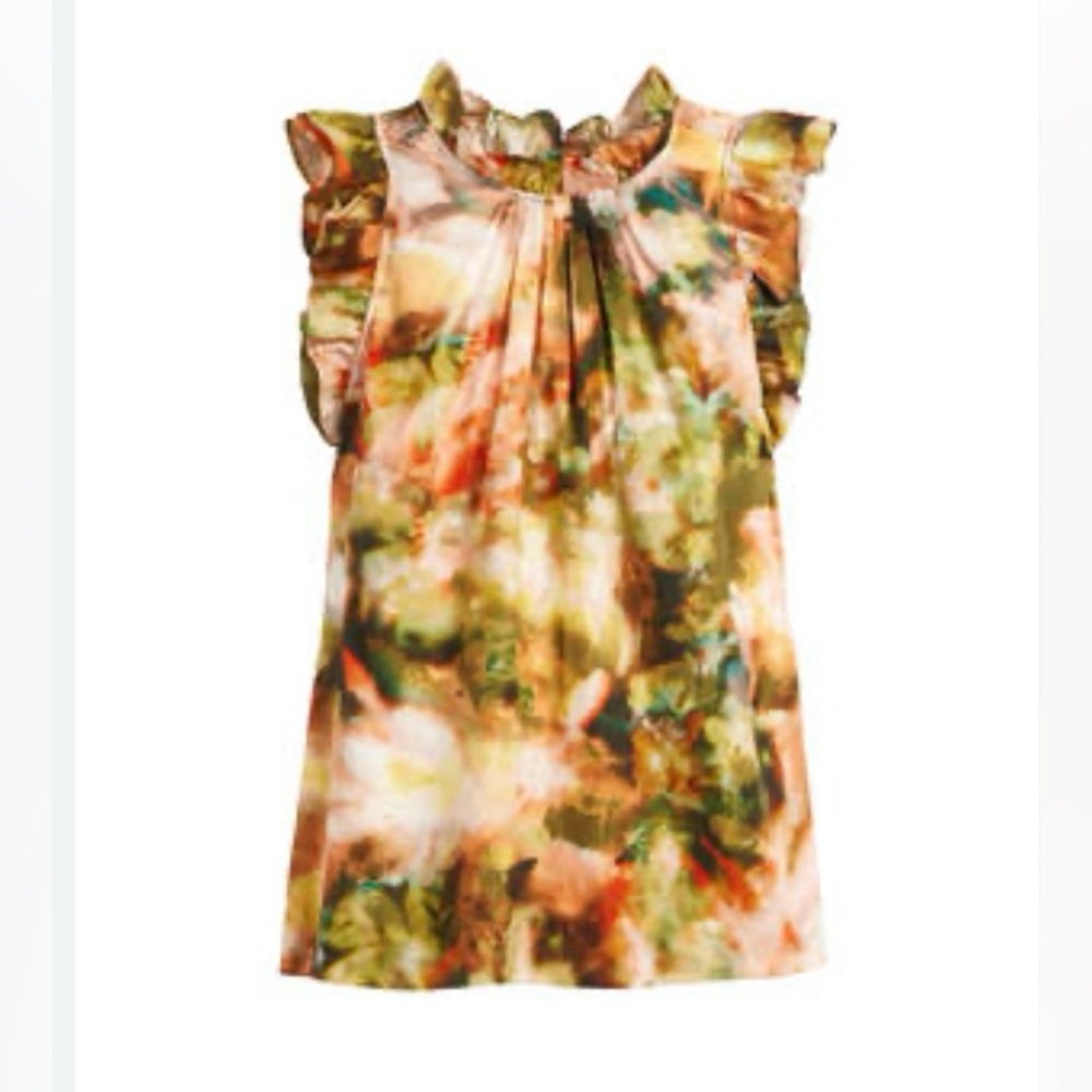 Marie Oliver Sleeveless Ruffle Top